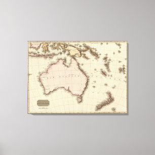 Australasien Leinwanddruck