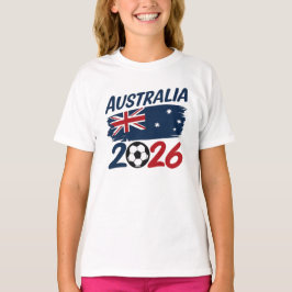 Australia 2026 Soccer Fan Design Flag Colors T-Shirt