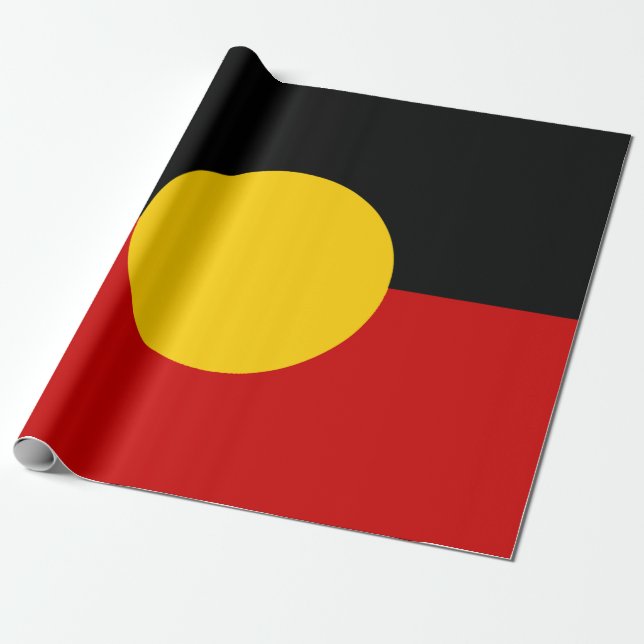 Australia Aboriginal Flag Geschenkpapier (Ungerollt)
