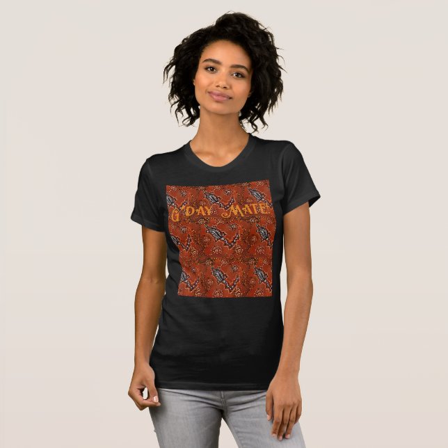 AUSTRALIA ART CROCODILE T-Shirt (Vorne ganz)