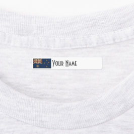 Australia Art Deco Flag Custom Iron-On Name Label Etiketten