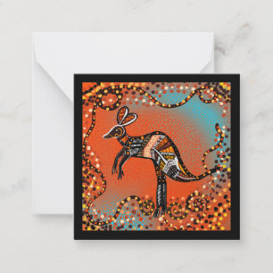 AUSTRALIA ART MITTEILUNGSKARTE