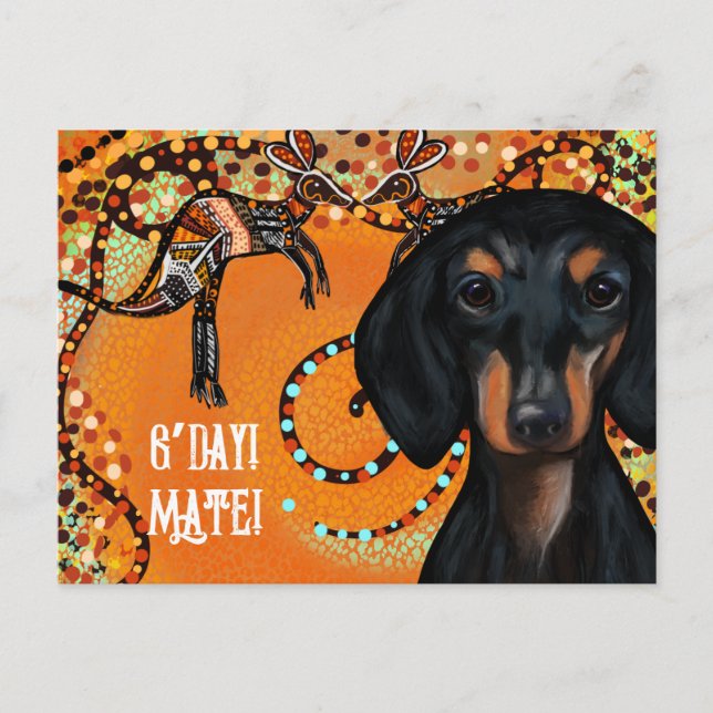 AUSTRALIA ART POSTKARTE (Vorderseite)