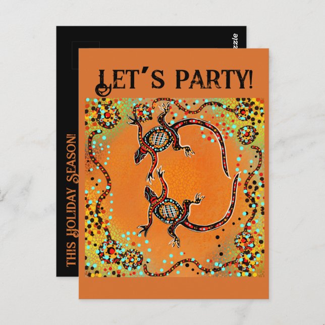 AUSTRALIA ART POSTKARTE (Vorne/Hinten)