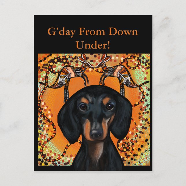 AUSTRALIA ART POSTKARTE (Vorderseite)