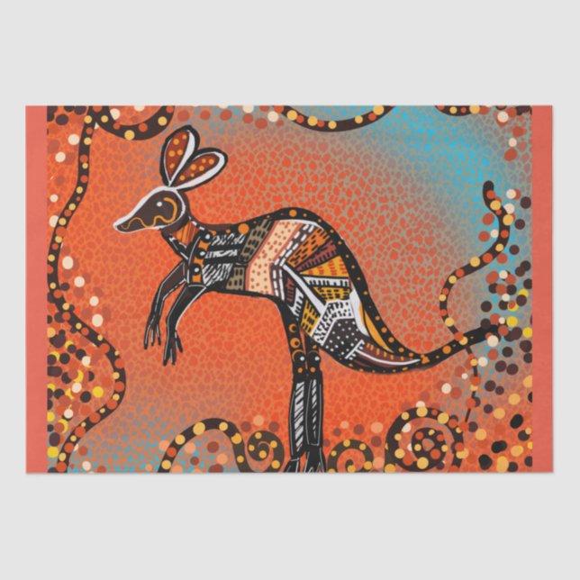 AUSTRALIA ART SEIDENPAPIER (Vorderseite)