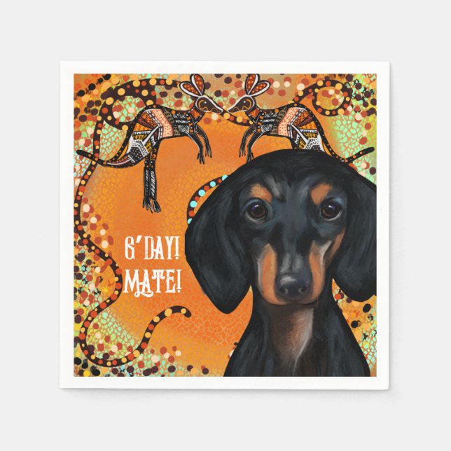 AUSTRALIA ART SERVIETTE (Vorderseite)