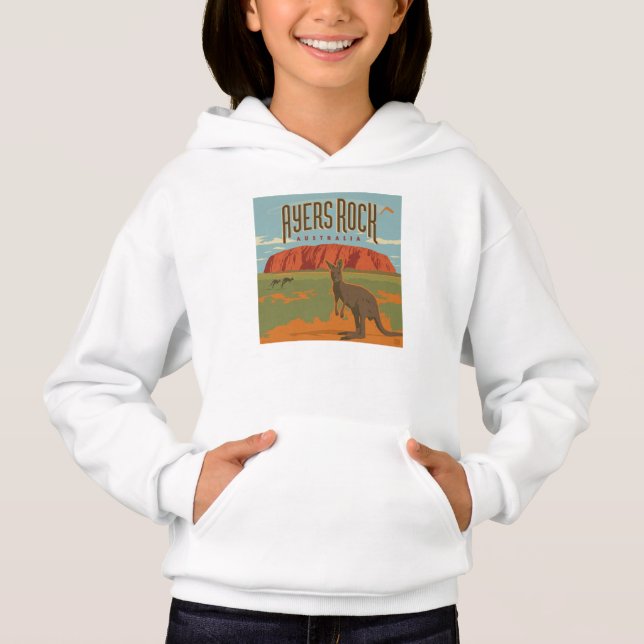 Australia | Ayers Rock Kangaroos Hoodie (Vorderseite)