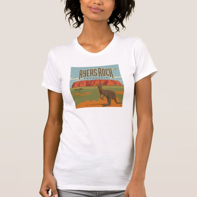 Australia | Ayers Rock Kangaroos T-Shirt (Vorderseite)