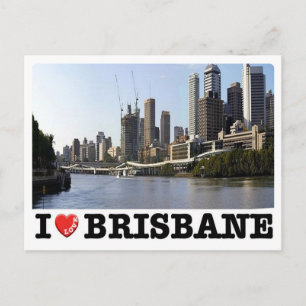 Australia - Brisbane - I Love - Postkarte