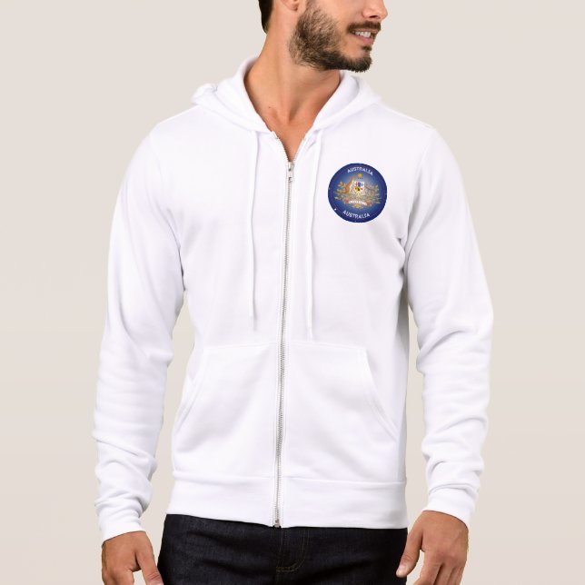 Australia Coat of Arms Circle Shape Hoodie (Vorderseite)
