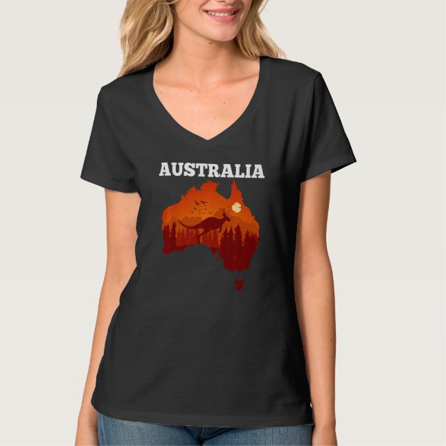 Australia Day   Australian Map Flag Patriotic  1 T-Shirt (Vorderseite)