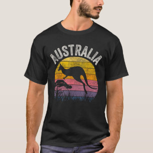 Australia Day Funny Australian Kangaroo Vintag T-Shirt