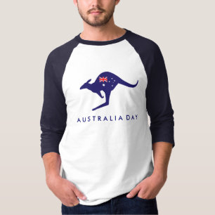 AUSTRALIA DAY KANGAROO FLAG TSHIRT