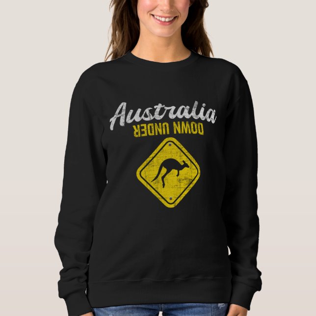 Australia Down Under  Kangaroo Marsupial Zoo Anima Sweatshirt (Vorderseite)