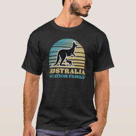 Australia Family Vacation Kangaroo Retro Tees
