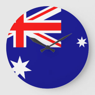 Australia Flag Große Wanduhr