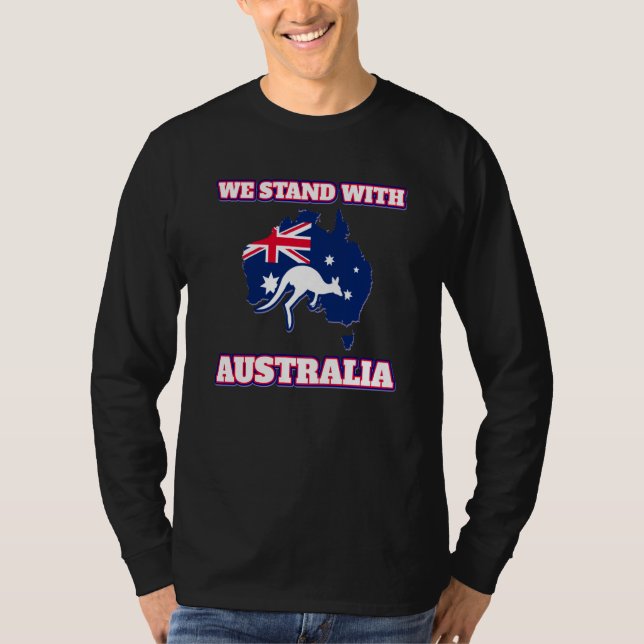 Australia for women and men Stand with Australia T-Shirt (Vorderseite)