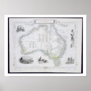 Australia, from a Series of World Maps published b Poster