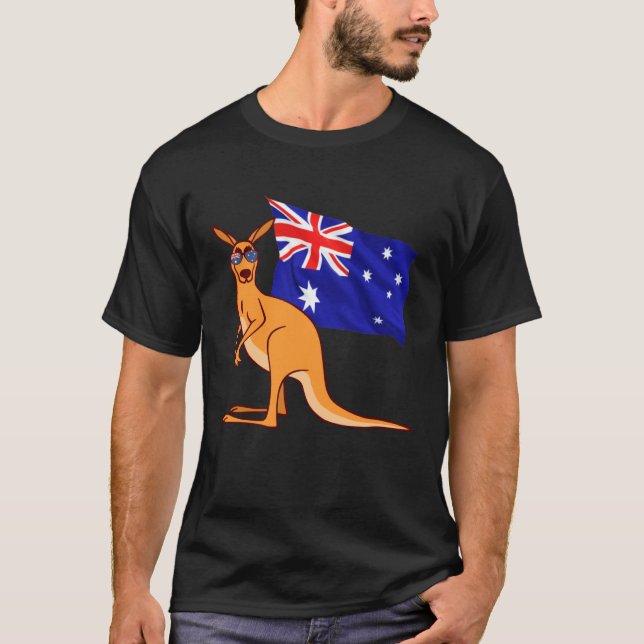 Australia G Day Mate   Kangaroo Australian Symbol T-Shirt (Vorderseite)