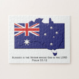 AUSTRALIA | Gesegnete Nation | AUSTRALIENFLAG Puzzle