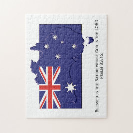 AUSTRALIA | Gesegnete Nation | AUSTRALIENFLAG Puzzle