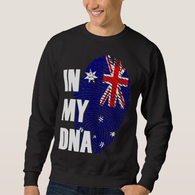 Australia In My DNA Men Women Kids Sweatshirt (Vorderseite)