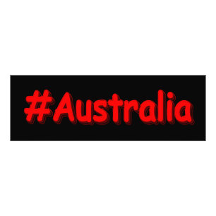 "#Australia" Niedliches Design. Jetzt kaufen Fotodruck