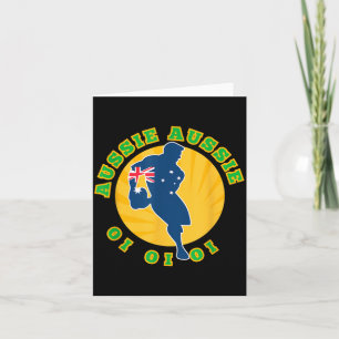 Australia Rugby, Wallabies Aussie Aussie Aussie Oi Karte