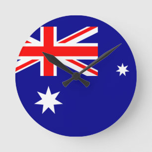 australia runde wanduhr