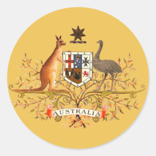 Australia Runder Aufkleber