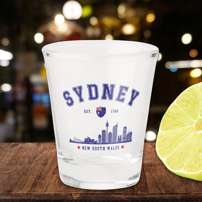 Australia’s Sydney Urban Skyline Schnapsglas (Von Creator hochgeladen)