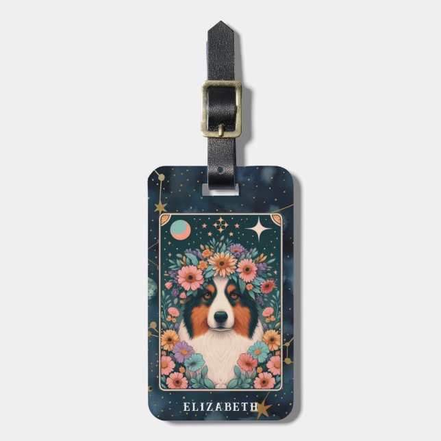 Australia Shepherd Luggage Tag Gepäckanhänger (Vorderseite vertikal)