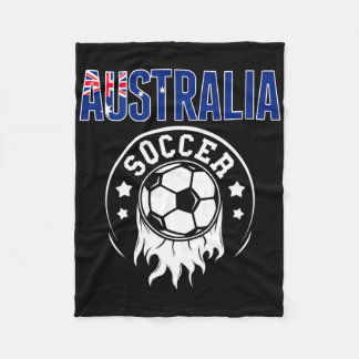 Australia Soccer Fans Jersey Australian Flag Footl Fleecedecke