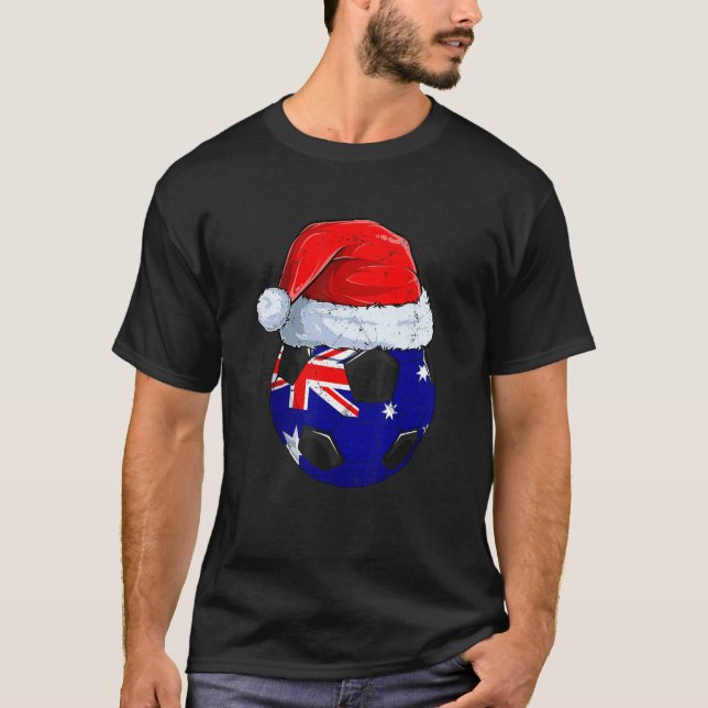 Australia Team Player Football Ball World Soccer S T-Shirt (Vorderseite)