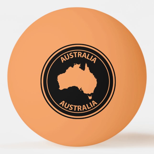 Australia Tischtennisball (Vorderseite)