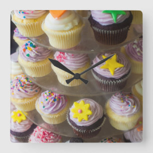 Australia, Victoria, Melbourne, St. Kilda Quadratische Wanduhr