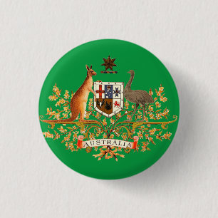 Australia-Wappen Button