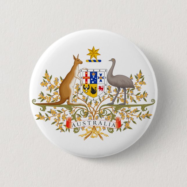 Australia-Wappen Button (Vorderseite)