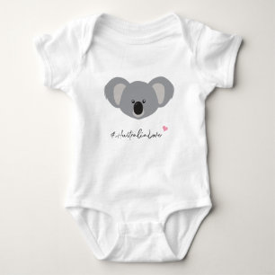 #AustraliaLove Koala Illustration für Wohltätigkei Baby Strampler