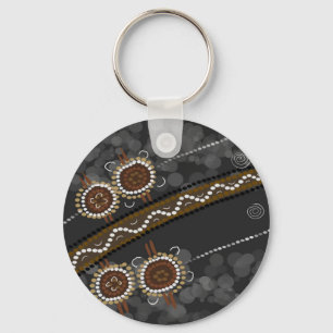 Australian Aboriginal Art - Lost Tribes Schlüsselanhänger