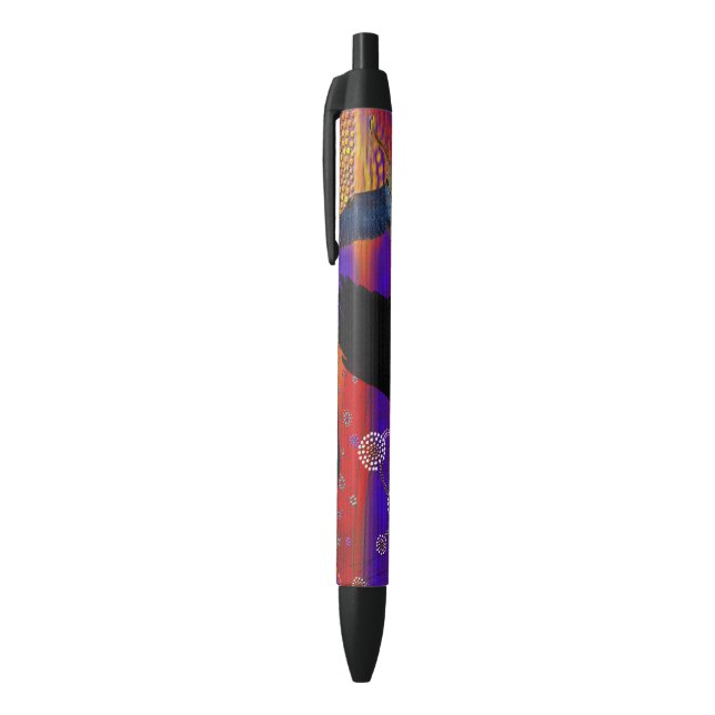Australian Aboriginal Outback Art Styled Pen Kugelschreiber (Oberseite (Vertikal))