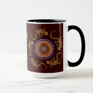Australian Aboriginal Style Desert Art - Geckos Tasse