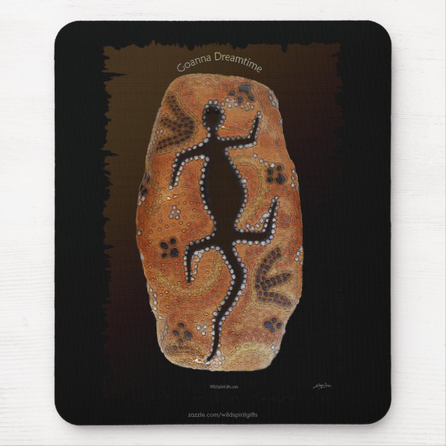 Australian Aborigine-Style Outback Wüste Art Mousepad (Vorne)