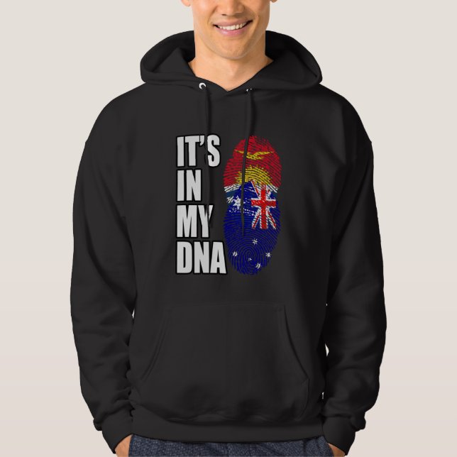Australian And Kiribati Mix DNA Heritage Flag Hoodie (Vorderseite)