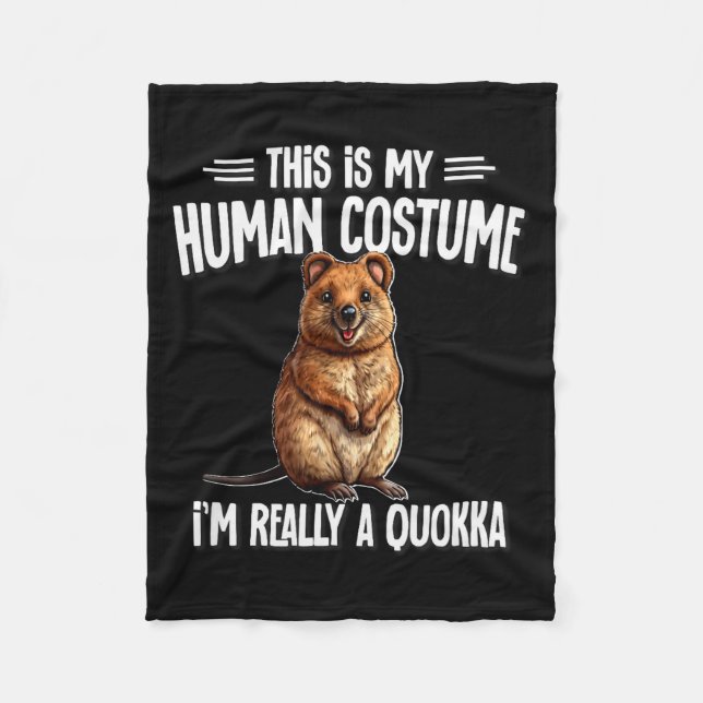 Australian Animal Quokka Shirts &amp; Hoodies Cute Fleecedecke (Vorderseite)