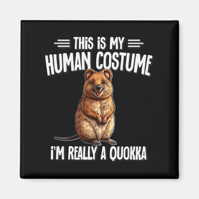 Australian Animal Quokka Shirts &amp; Hoodies Cute Magnet (Vorne)