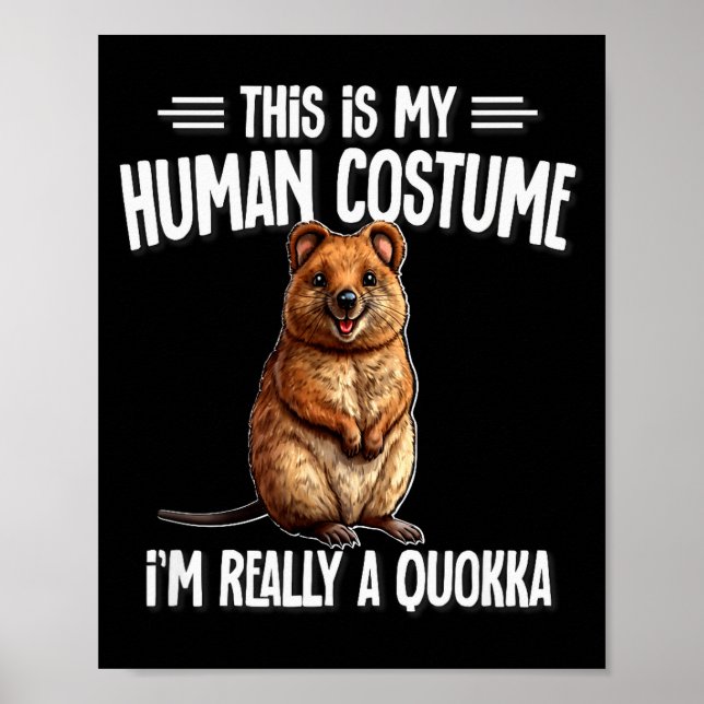 Australian Animal Quokka Shirts &amp; Hoodies Cute Poster (Vorne)