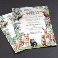 Australian Animal Wild One Birthday Kangaroo