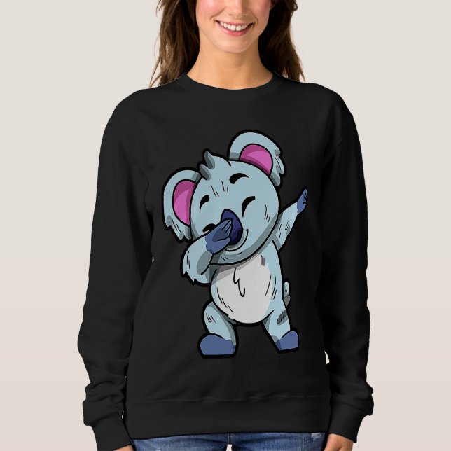 Australian Animals Cute Dabbing Koala Bear Sweatshirt (Vorderseite)